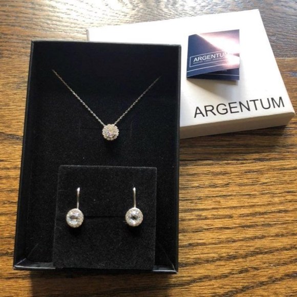 NEW Necklace and Earrings Set by ARGENTUM - Picture 1 of 6